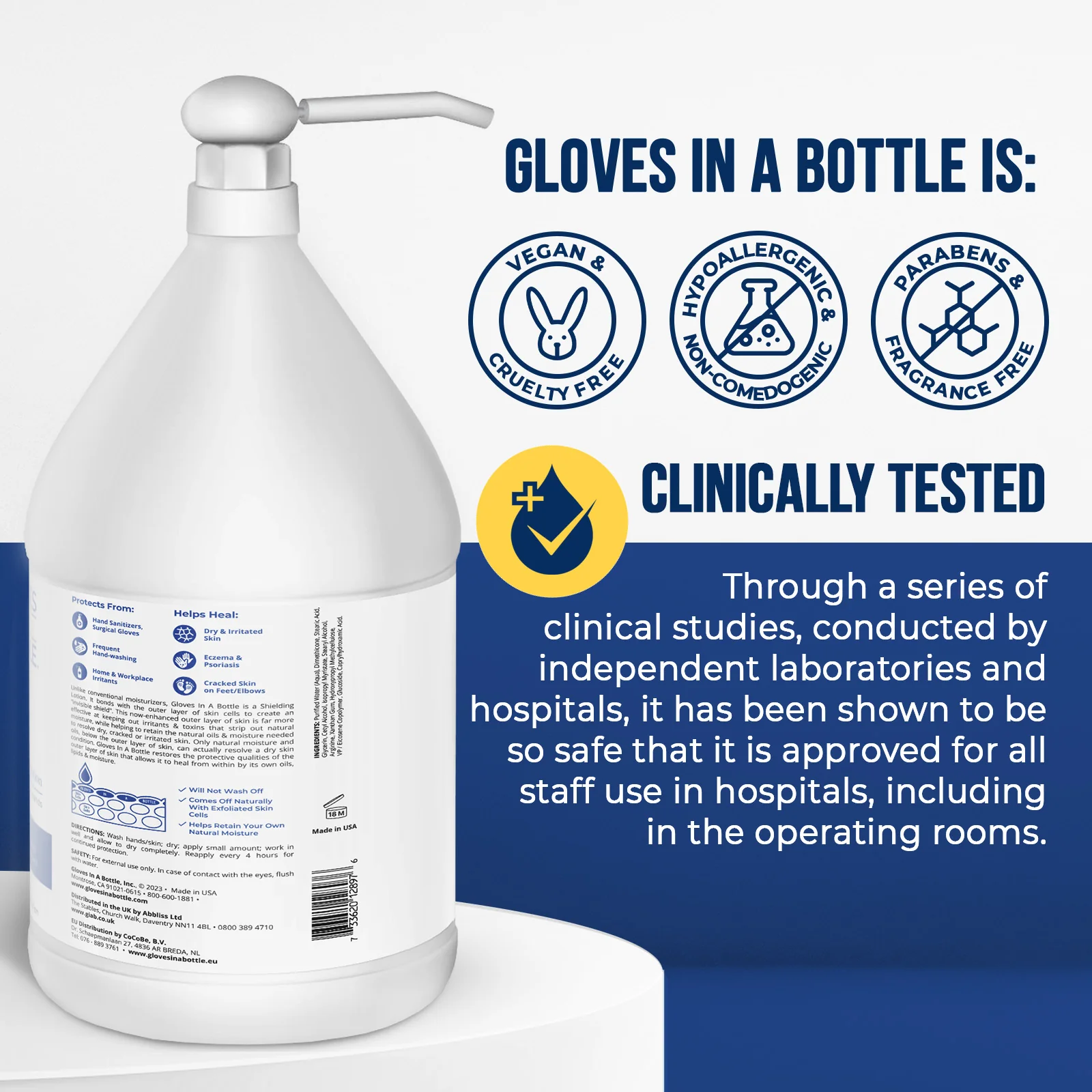 Gloves In A Bottle Gallon of Shielding Lotion for Hands and Free Gift - Image 2