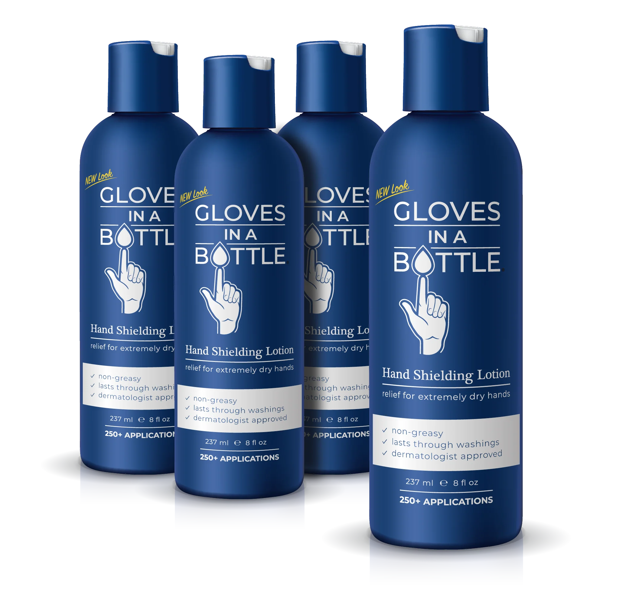 Gloves In A Bottle Shielding Lotion, 8 Ounce, 4 Pack with a New Pump - Image 2