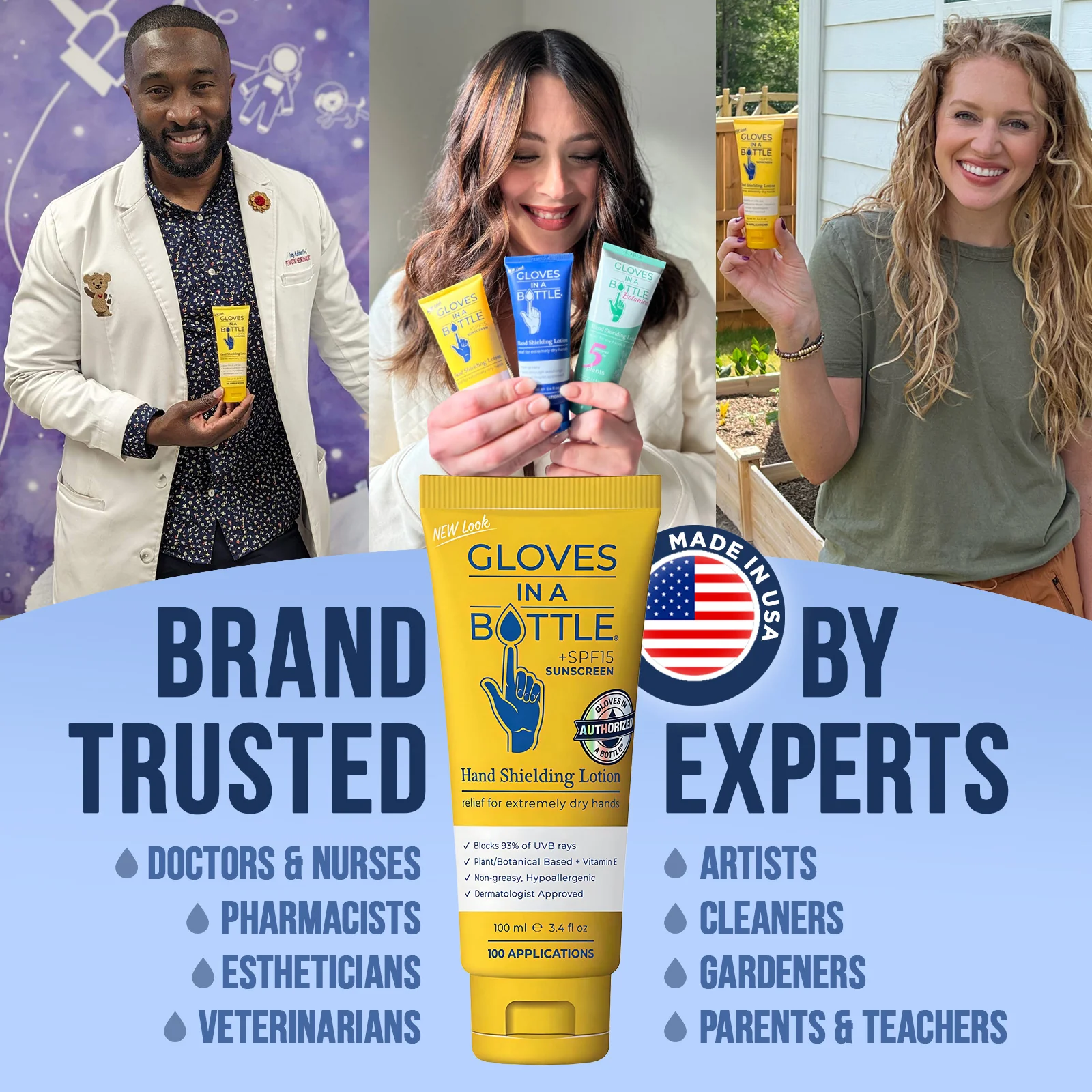 Gloves In A Bottle Hand Shielding Lotion with SPF, 4 Pack - Image 5