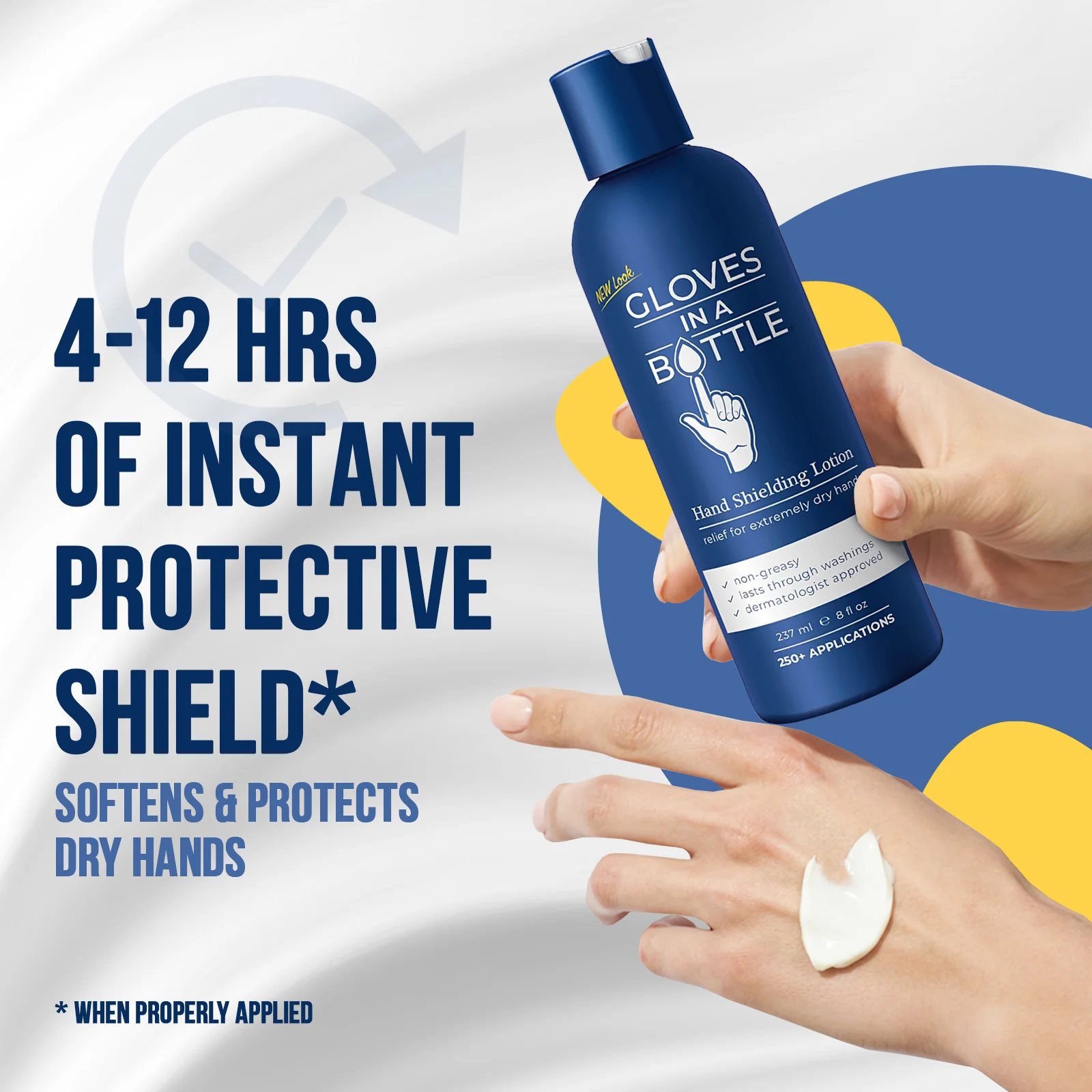 Gloves In A Bottle Shielding Lotion 8 Oz Bottle with a New Pump - Image 2